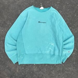 Blue Champion Reverse Weave Sweatshirt
